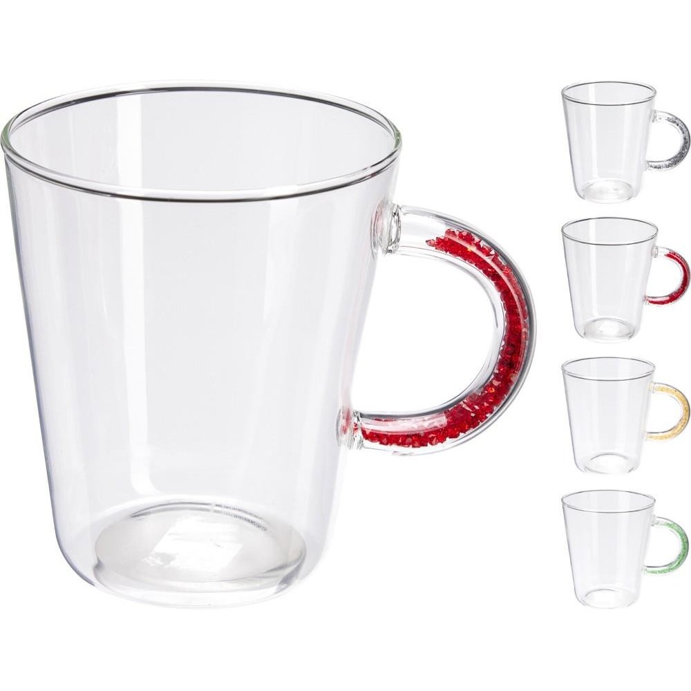 BICCHIERE VETRO 450ML 4ASS